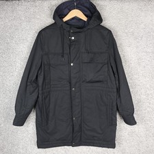 A.P.C. KURTKA PARKA DAMSKA NIEBIESKA GRANATOWA ROZM. 38 M MEDIUM MINIMALISTYCZNA APC OVERSIZE na sprzedaż  PL