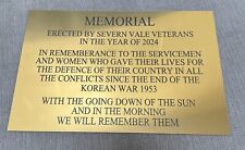 Bp62 engraved bench for sale  SOWERBY BRIDGE