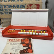 Vintage GE Tote-A-Tune Órgão de Teclado - General Electric - Vibrato - com Manual, usado comprar usado  Enviando para Brazil