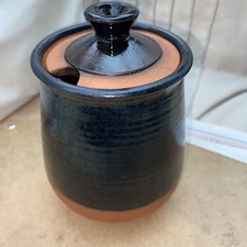Black terracotta lidded for sale  CARNFORTH