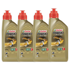 Usado, 4 LITRI OLIO MOTORE CASTROL POWER 1 RACING 10W50 4T MOTO 100% SINTETICO JASO MA2 comprar usado  Enviando para Brazil