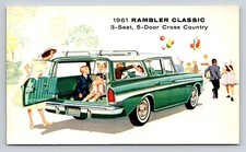 Cartão postal de carro 1961 Rambler clássico cross country estação vagão comprar usado  Enviando para Brazil