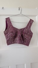 Purple saree lengha for sale  LONDON