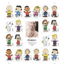 CHARLES M SCHULZ Peanuts Charlie Brown Snoopy Folha Perfeita Completa de 20 MNH #5726-35 comprar usado  Enviando para Brazil