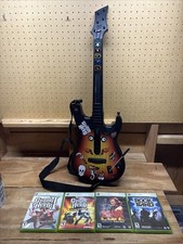 Guitar Hero World Tour Sunburst Wireless RedOctane 95457.805 Xbox 360 com 4 jogos comprar usado  Enviando para Brazil