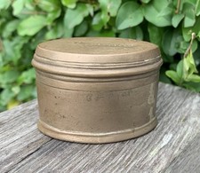 Caixa de latão vintage pequena caixa recipiente galpão masculino, Militaria? Bullet Box? comprar usado  Enviando para Brazil