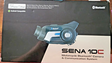 Sistema de interfone Sena 10C Bluetooth câmera motocicleta 10C-01 HD áudio vídeo - Novo comprar usado  Enviando para Brazil