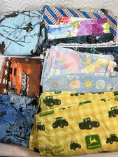 Sucatas de tecido de algodão 4 lb vários tamanhos John Deer Batman Frozen Nascar Vintage comprar usado  Enviando para Brazil