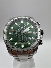 Festina Chronograph F20463-Grün Edelstahlband 45 mm Herren Armbanduhr comprar usado  Enviando para Brazil