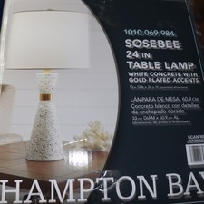 Usado, Abajur de mesa Hampton Bay Sosebee 24" THD1001A comprar usado  Enviando para Brazil