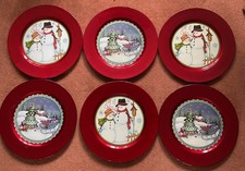 Christmas charger plates for sale  HUNTINGDON