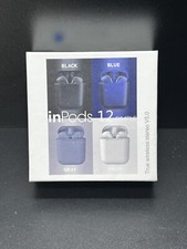 InPods 12 fones de ouvido estéreo sem fio simples V5.0 Pro para iPhone Android novo - azul comprar usado  Enviando para Brazil