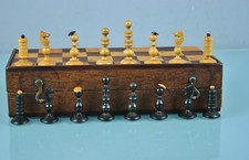 Conjunto de xadrez austro-húngaro Biedermeier do século XIX na caixa original, usado comprar usado  Enviando para Brazil