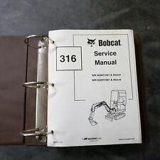 Mini escavadeira Bobcat 316 manual de serviço de fábrica comprar usado  Enviando para Brazil