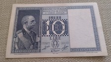 Banconota dieci lire usato  Roccaromana