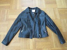Lederjacke mädchen schwarz gebraucht kaufen  Abenberg