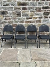 Folding cushioned chairs for sale  BELPER