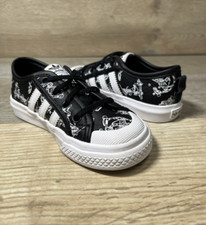 Tênis Disney Adidas Nizza SkaterShoes preto e allover estampa pateta infantil 8K comprar usado  Enviando para Brazil