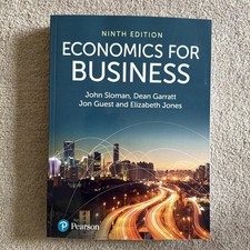 Economics business sloman for sale  MILTON KEYNES