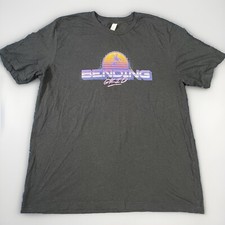 Camiseta masculina de lona preta manga curta grade de dobra estampa gráfica 2XL comprar usado  Enviando para Brazil