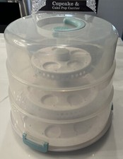 Porta-expositores dobrável para cupcake e cakepop SWEET CREATIONS 3 camadas com alça comprar usado  Enviando para Brazil
