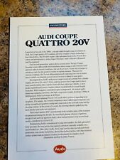 Audi coupe quattro for sale  BRISTOL
