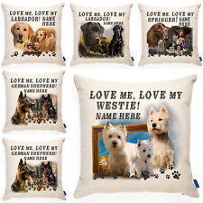 Personalised dog cushion for sale  BRIDGNORTH