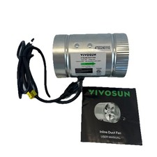 Ventilador em linha VIVOSUN 4" ventilador de exaustão HVAC ventilador de ventilação  comprar usado  Enviando para Brazil