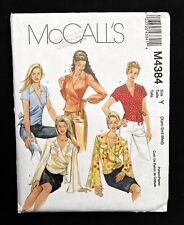 McCall's 4384 Misses Tops-Wrap Front 2004 Padrão XS(4-6)-S(8-10)-M(12-14) Sem Cortes comprar usado  Enviando para Brazil