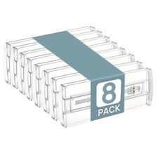 Usado, Divisórias de gaveta expansíveis Vtopmart pacote com 8 separadores organizadores de plástico transparente comprar usado  Enviando para Brazil