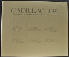 1981 cadillac brochure for sale  Olympia