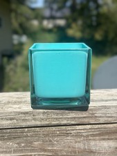 Vaso de plantadeira quadrado turquesa 4 polegadas comprar usado  Enviando para Brazil