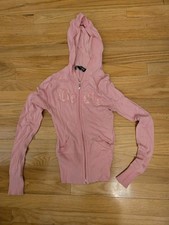 Usado, Moletom com capuz vintage anos 90/ano 2000 rosa bebe com zíper tamanho P comprar usado Usado, Moletom com capuz vintage anos 90/ano 2000 rosa bebe com zíper tamanho P comprar usado  Enviando para Brazil