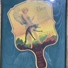 Ventilador vintage década de 1920 Diana Of Artemis Goddess alívio frio original comprar usado  Enviando para Brazil