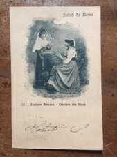 Cartolina roma costume usato  Italia