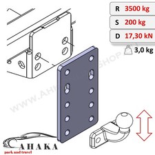 Plaque rehausse boule d'occasion Plaque rehausse boule d'occasion  Expédié en France