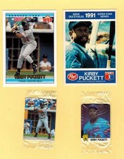 KIRBY PUCKETT. Cartões de beisebol. 1986-95 *Construa seu próprio lote * OPC. Bola estranha comprar usado  Enviando para Brazil