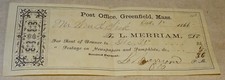 1866 greenfield mass. for sale  Arlington