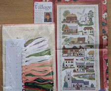 Village cross stitch for sale  TEDDINGTON