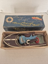 Vintage Lang Brinquedo Artesanal Motor Elétrico Barco Energia Chris Craft Motor Sereia JAPÃO comprar usado  Enviando para Brazil