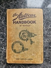 Autocar handbook 16th for sale Autocar handbook 16th for sale  KENILWORTH