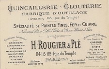 Carte visite quincaillerie d'occasion  Toulon-