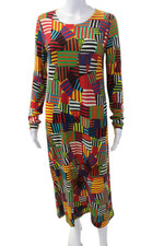 Usado, Vestido midi feminino In Bed With You gola redonda listrado cashmere multicolorido pequeno comprar usado  Enviando para Brazil