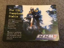 Ccm motorcycles brochure. for sale  WARRINGTON