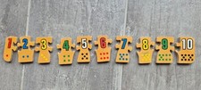 Puzzle chiffres bois d'occasion  Limoges-