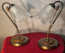 Bedside lamp brass d'occasion  Expédié en Belgium
