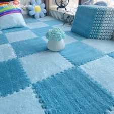 Tapete de pelúcia macio tapete de brincar quebra-cabeça tapete quente intertravamento exercício azulejos piso comprar usado  Enviando para Brazil