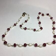 Ruby pearl necklace for sale  BISHOP AUCKLAND