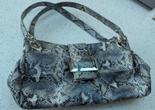 Grey snakeskin handbag for sale  WOLVERHAMPTON