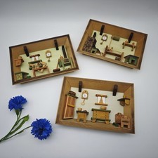 Holz wandbild diorama gebraucht kaufen  Deutschland